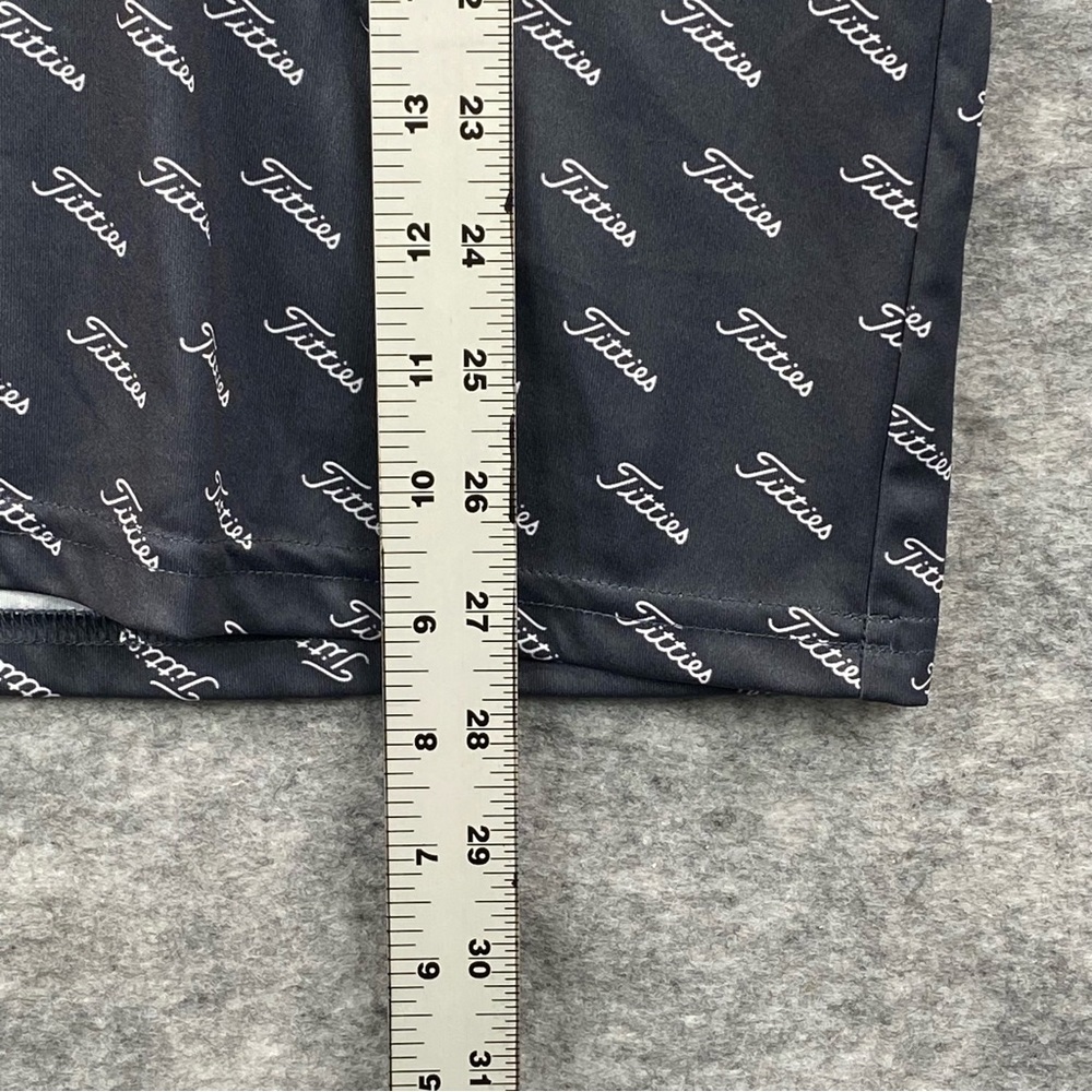 Golf Caps Mens Blue/White Geometric Ti**ies Performance Golf Polo‎ Size LG - Picture 6 of 9